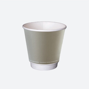 Order In - Detpak - Cup - Double Wall - Hot Beverage - Smooth - Aqueous - Slate - Squat - 8oz/300ml (Carton of 500)