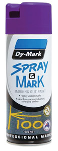 Order In - DY-MARK - Spray & Mark (Marking Out Paint) - Fluorescent Violet - 350g