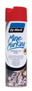 Order In - DY-MARK - Vertical Marking Out Paint - Mine Marking - Aerosol Can - Red - 350g