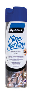 Order In - DY-MARK - Vertical Marking Out Paint - Mine Marking - Aerosol Can - Blue - 350g