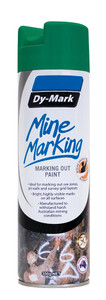 Order In - DY-MARK - Vertical Marking Out Paint - Mine Marking - Aerosol Can - Green - 350g