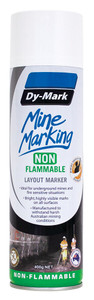 Order In - DY-MARK - Mine Marking Non-Flammable Paint - Horizontal - White - 400g