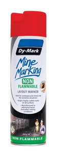 Order In - DY-MARK - Vertical Non-Flammable Layout Marker - Mine Marking - Aerosol Can - Red - 400g