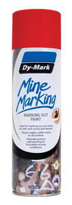Order In - DY-MARK - Horizontal Marking Out Paint - Aerosol Can - Mine Marking - Red - 350g
