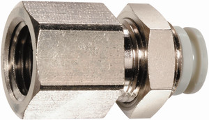 Order In - SMC - Resin Fitting - Bulkhead - Connector - 8mm x 3/8" - KQ2E08-03N