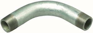 Order In - AAP Bend - Male & Male - Mild Steel - 90 Degree - Galvanized - 15Nb - SBD15G