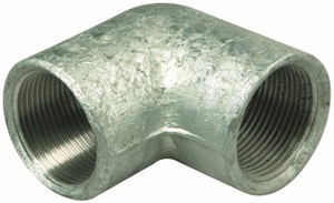 Order In - AAP Elbow - Malleable - Galvanised - F & F - 90 Degree - 25Nb - LE25