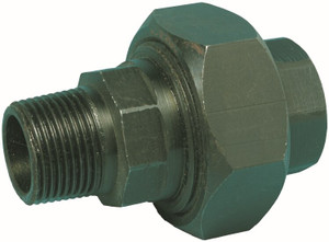 Order In - AAP Union - Taper - Mild Steel - Bronze/Bronze - 1inch BSP Male&Female - Black - 25NB - SU25MFBB