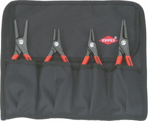 Order In - 4-Piece Circlip Plier Set - Chrome Vanadium Steel - 1957 - Knipex