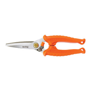 Order In - Sterling Black Panther 29-705B Industrial Snips - Round Tip - Safety Orange - 200mm