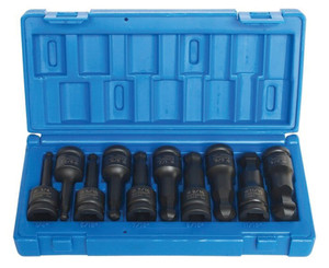 Order In - ACTION - Socket In-Hex Impact Set - 1/2" - Ball End -  Imperial - 10 Piece - 6482G1001