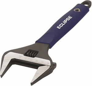 Order In - Adjustable Wrench - Wide Jaw - 1-5/16" Capacity - 6" Length - Chrome Vanadium Steel - Chrome - EC-ADJW6WJ - Eclipse