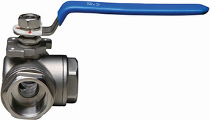 Order In - Valve Ball - Screw - L/Port - 316 Stainless Steel - 20mm - SS3WL020
