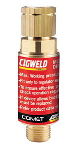 Order In - Cigweld 308735 Comet F2R Regulator End Fuel Flashback Arrestor