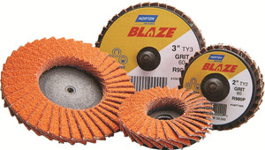 Order In - Ceramic Flap Disc - Norton Blaze R980P Speed-Lok TR Type 3 - C80 - 50mm - 80 Grit - 77696090148