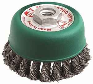 Order In - SIT TZ90SS Stainless Steel Twist Knot Wire Cup Brush - 90 X 14mm