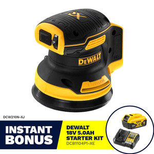 Dewalt XR Sander 125mm BL 18V DCW210N-XJ Skin Only - DCW210N-XJ Dewalt XR Sander 125mm BL 18V DCW210N-XJ Skin Only - DCW210N-XJ