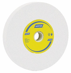 Order In - Norton 66253126467 38A80KVBE Type 1 White Aluminium Oxide Straight Grinding Wheel - 200 X 25 X 31.75mm - 80 Grit