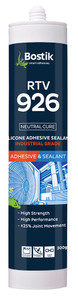 Order In - Bostik 30804649 - Industrial Grade Silicone Sealant - High-Performance - Cartridge - RTV 926 - Translucent - 300 gram