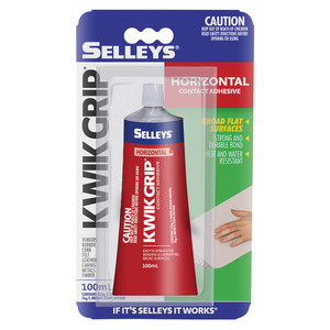 Order In - Selleys 100044 Kwik Grip Horizontal Contact Adhesive - Heat & Water Resistant - Tan - Tube - 100ml