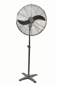 Order In - FanMaster IFP650 Pedestal Fan Industrial Premium Oscillating 3 Speed - Silver 650mm 1Ph 3833L/s