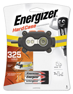 Order In - Energizer HCHD31 - Hardcase Professional Rugged Headlight Torch LED 325 Lumens (Uses 3x AA MAX Batteries) IPX4