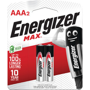 Order In - Energizer E92BP2T Battery - Max Alkaline - AAA - Pack of 2
