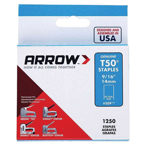 Order In - Arrow AR50924SP T-50 Staples - 9/16 - Pack of 1250
