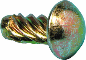 Order In - Hitech Fasteners U-Drive/Hammer-Drive Screw - Round Head - Case Hardened Steel - Zinc Plated - 6G x 1/4" - UDS614 - Hitech