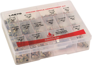 Order In - Alemlube L4679 - 115 Automotive Grease Nipple Assortment Kit