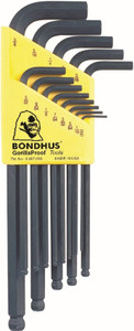 Order In - 13-Piece Wrench Set - Ball Point - Imperial - 0.5 to 3/8" - PBLX13 - ProHold® - Bondhus