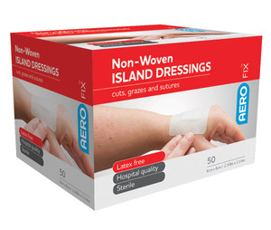 Order In - AERO Healthcare FIX Non-Woven Island Dressing - 6 x 8cm