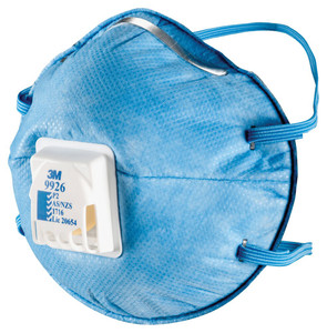 Order In - 3M 9926ANZ WX700900318 Cupped Particulate Respirator - P2 With Nuisance Level - Acid Gas Relief - Valved