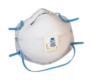 Order In - 3M - Cupped Particulate Respirator 8577 - GP2 with Nuisance Level Organic Vapour Relief - Valved - Pack of 10