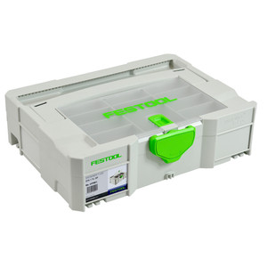 Festool SYS 1 T-Loc Systainer Storage Box With Lid Compartments