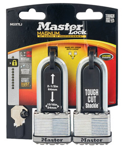 Order In - Master Lock - Padlock - Magnum LAM - 50mm - 64mm Shank - Pack of 2