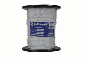 Order In - Bullivants Rope - Plastic Reel - Synthetic - Nylon - White - 12mm x 100m