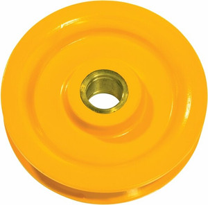 Order In - PWB Anchor Sheave Only - Rope Wire - 75mm - Yellow Enamel - Orange - 3inch