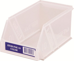 Order In - Fischer - Plastic Storage Bin - Clear - 100 x 170 x 85mm - F1H061