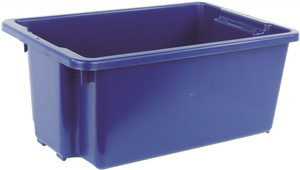 Order In - Kingcraft - Storage Bin/Crate - Polypropylene - Blue - 52L