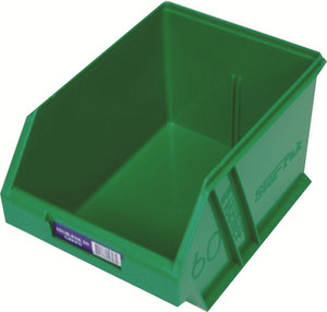 Order In - Fischer - Stor-Pak 60 - Plastic Storage Bin - Green - 6L - 200mm x 275mm x 165mm