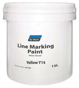 Order In - DY-MARK - Line Marking Paint - Water Based - Y14 - Yellow - 15L