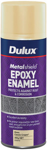 Order In - Dulux - Metalshield - Epoxy Enamel Paint - Aerosol - Gloss - Cream - 300g
