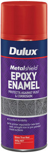 Order In - Dulux - Metalshield - Epoxy Enamel Paint - Aerosol - Gloss - Red - 300g
