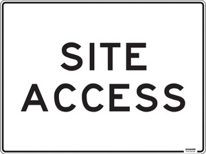 Order In - PROSAFE Safety Sign - Notice - Site Access - Polypropylene - 600mmx450mm
