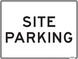 Order In - PROSAFE Construction Sign - Parking - Site Parking - Polypropylene - 600mm x 450mm