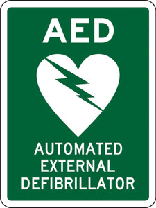 Order In - PROSAFE Emergency Information Sign - AED - Polypropylene - 300mm x 225mm
