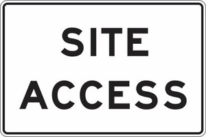 Order In - PROSAFE Notice Sign - Site Access - Polypropylene - 600mm x 450mm