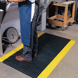 Order In - Notrax Cushion Trax® Anti-fatigue Mat - Black/Yellow - 600mm x 910mm