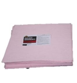 Order In - Absorbent Pad - Standard - 33 L Capacity - Polypropylene - Pink - 45 x 45 cm - SCH45S-50 - Spill Crew - Pack of 50